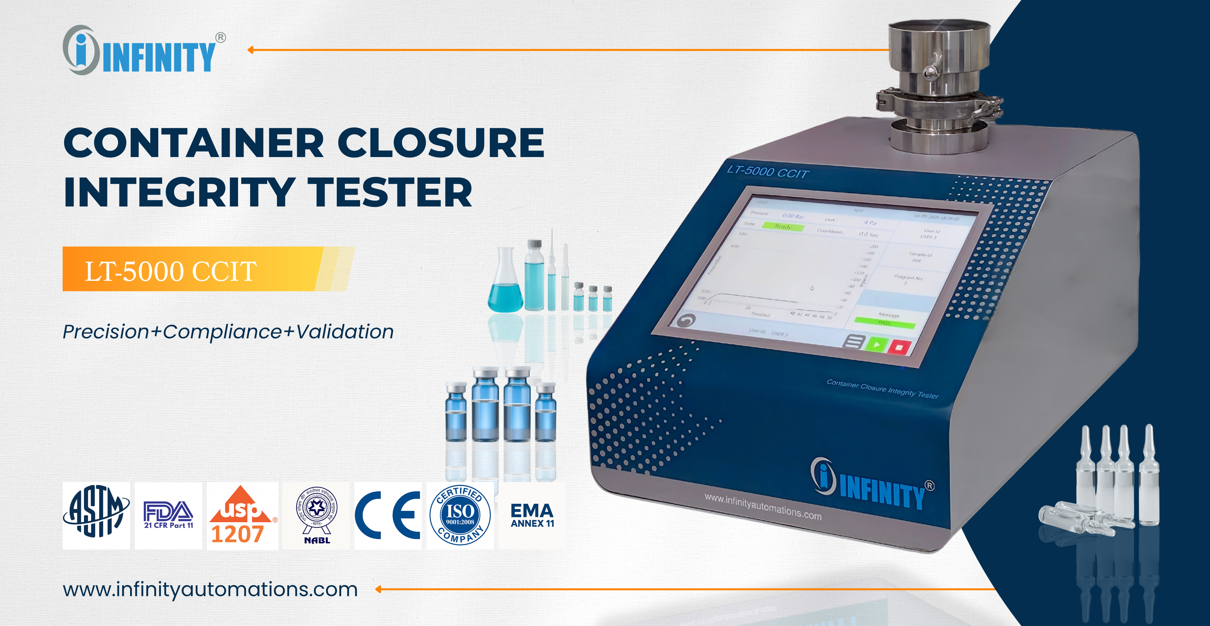 Container Closure Integrity Tester for Pharmaceutical Packaging