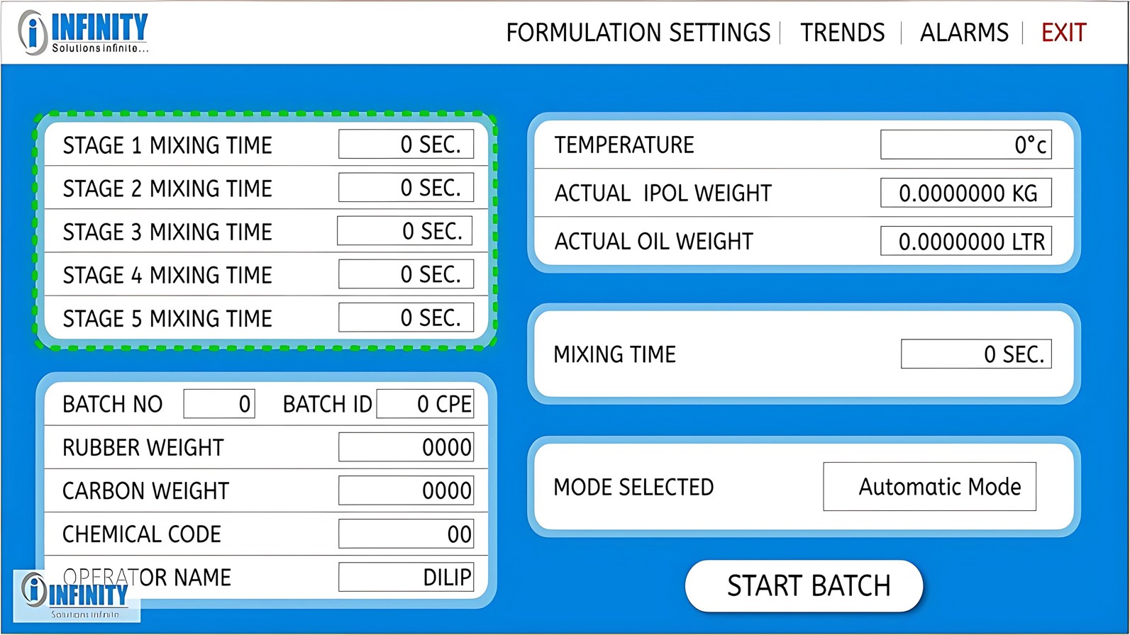 Chemical Batching
